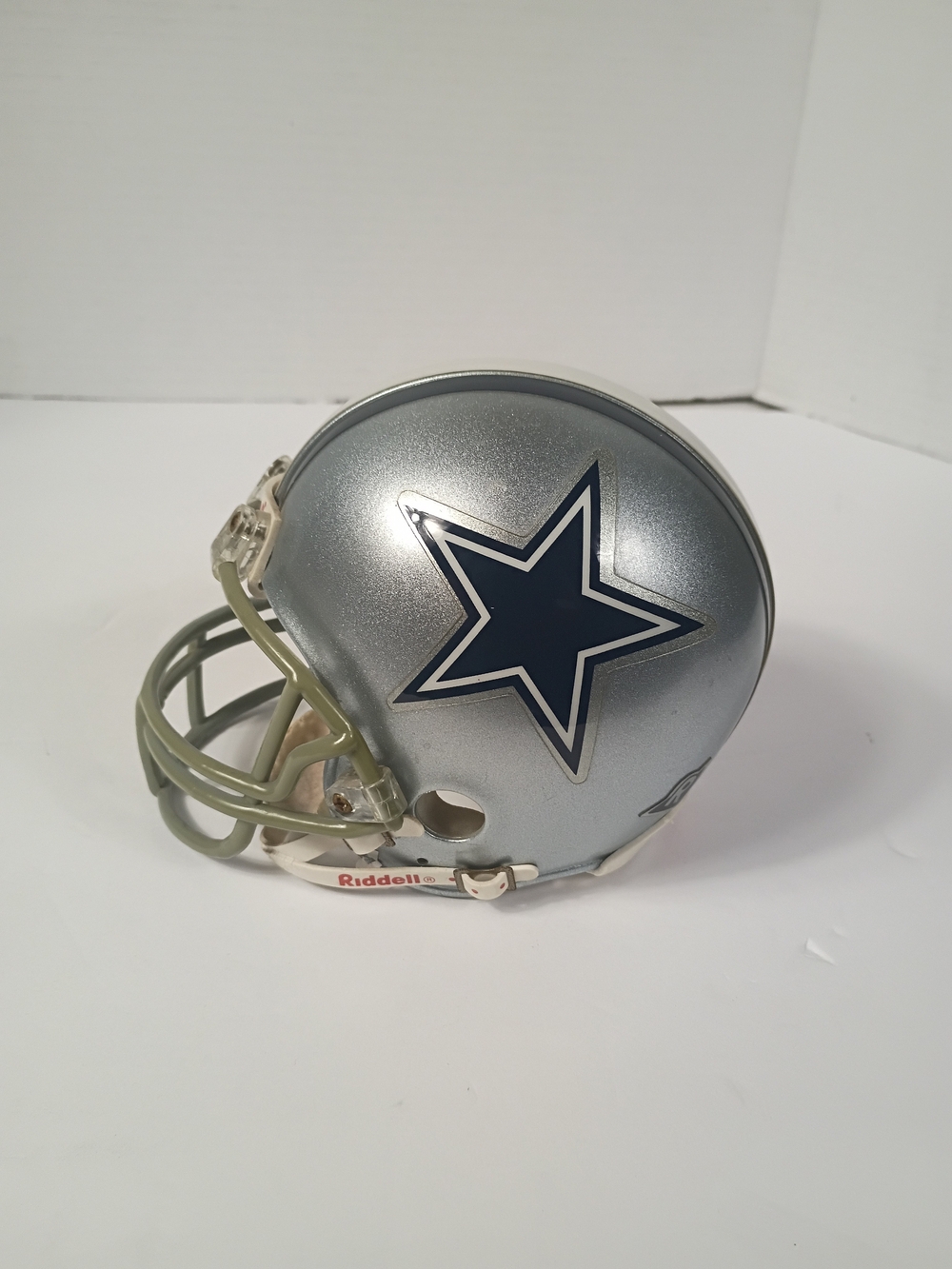 Dallas Cowboys Mini Helmet Riddell Silver 3 5/8 NFL Football